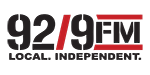 92.9 FM Local.  Independent.